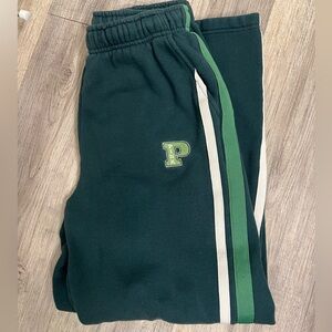 PINK Victoria's Secret Green Wide Leg Sweatpants